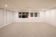 A view of the yoga studio
